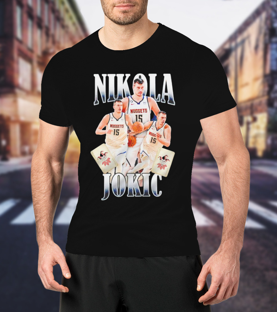 Nikola Jokic Nuggets NBA Joker Playing Cards T-Shirt
