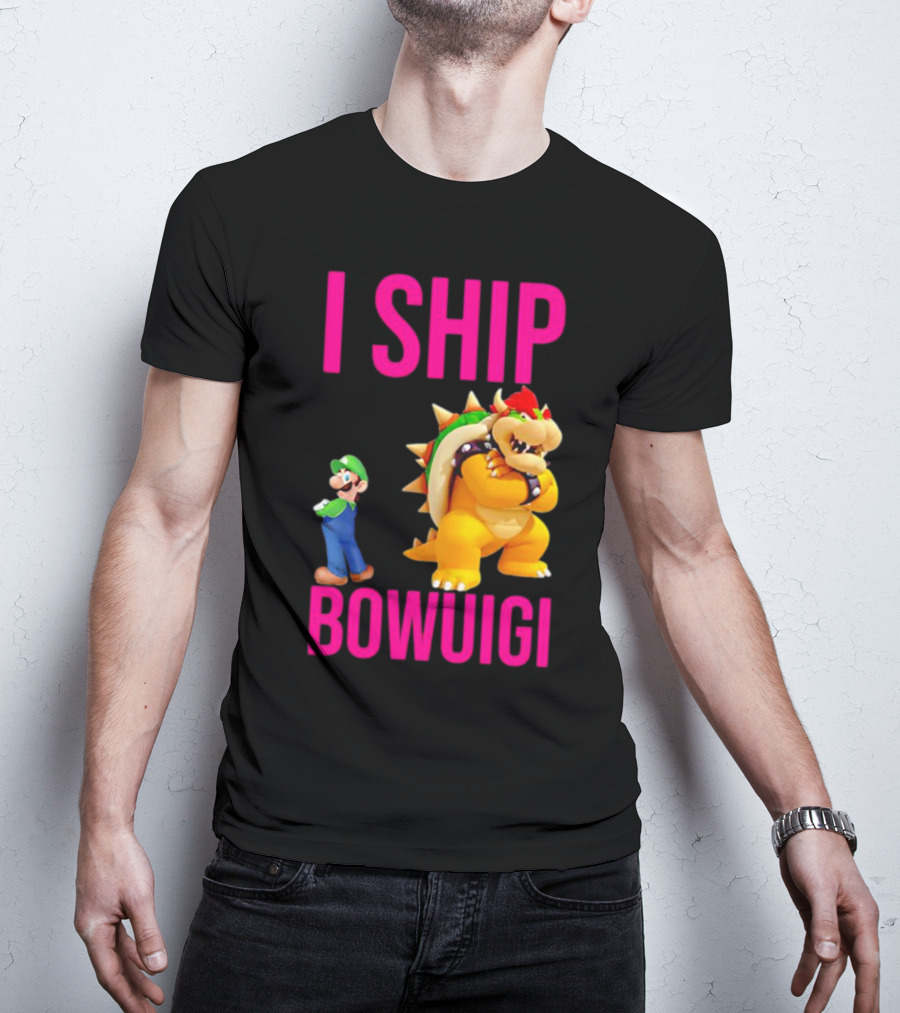 I Ship Bowuigi Super Mario Luigi Bowser T-Shirt