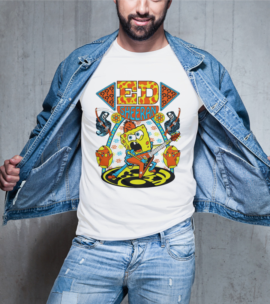 Ed Sheeran Spongebob Rock Band Fusion T-Shirt