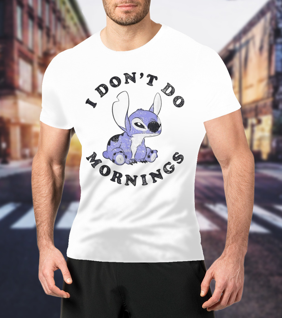 Stitch I Don’t Do Mornings T-Shirt
