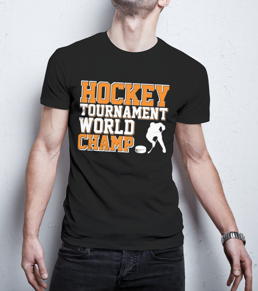 Hockey Tournament World Champ Sunset T-Shirt