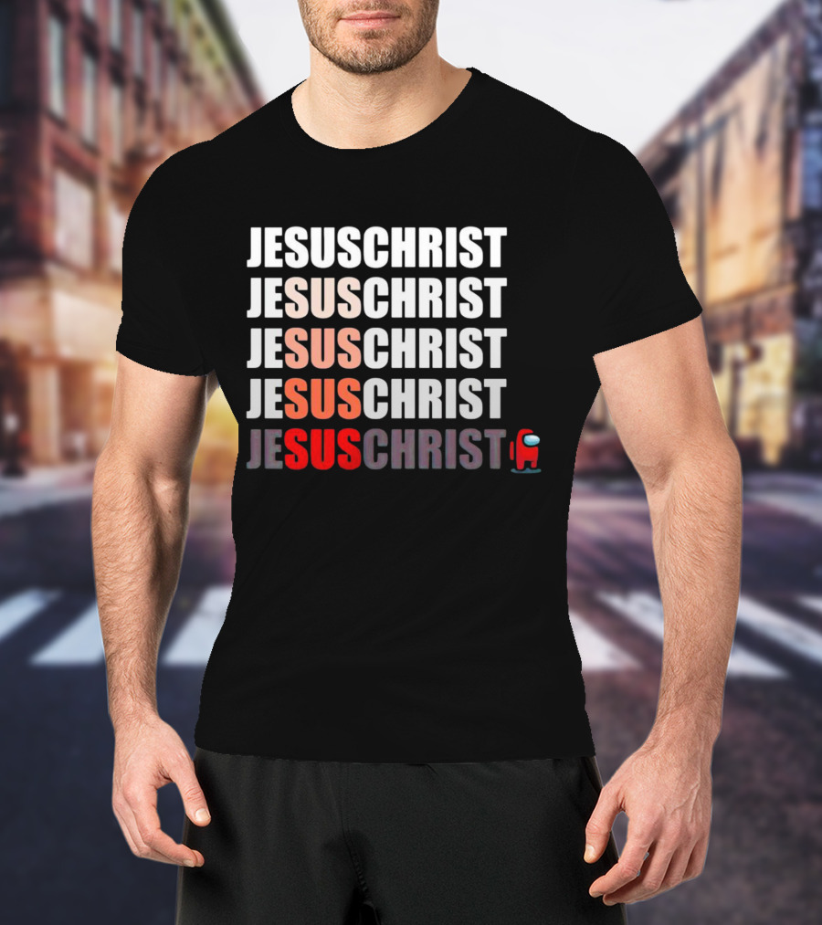 Jesus Christ Among Us Impostor Meme T-Shirt