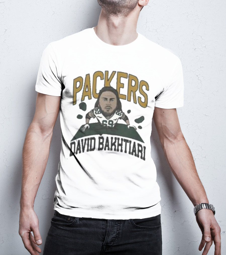 Packers David Bakhtiari Caricature T-Shirt