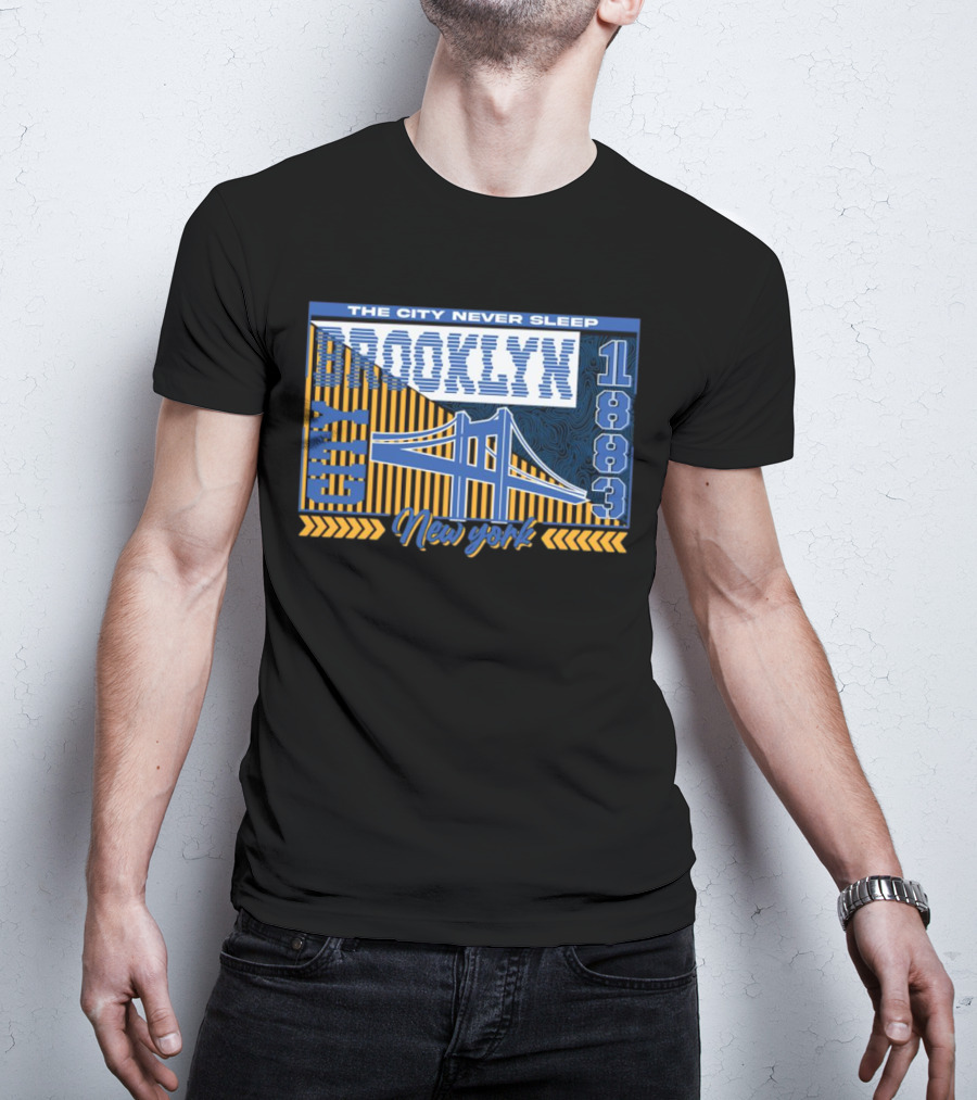 The City Never Sleep Brooklyn New York 1883 Bridge T-Shirt