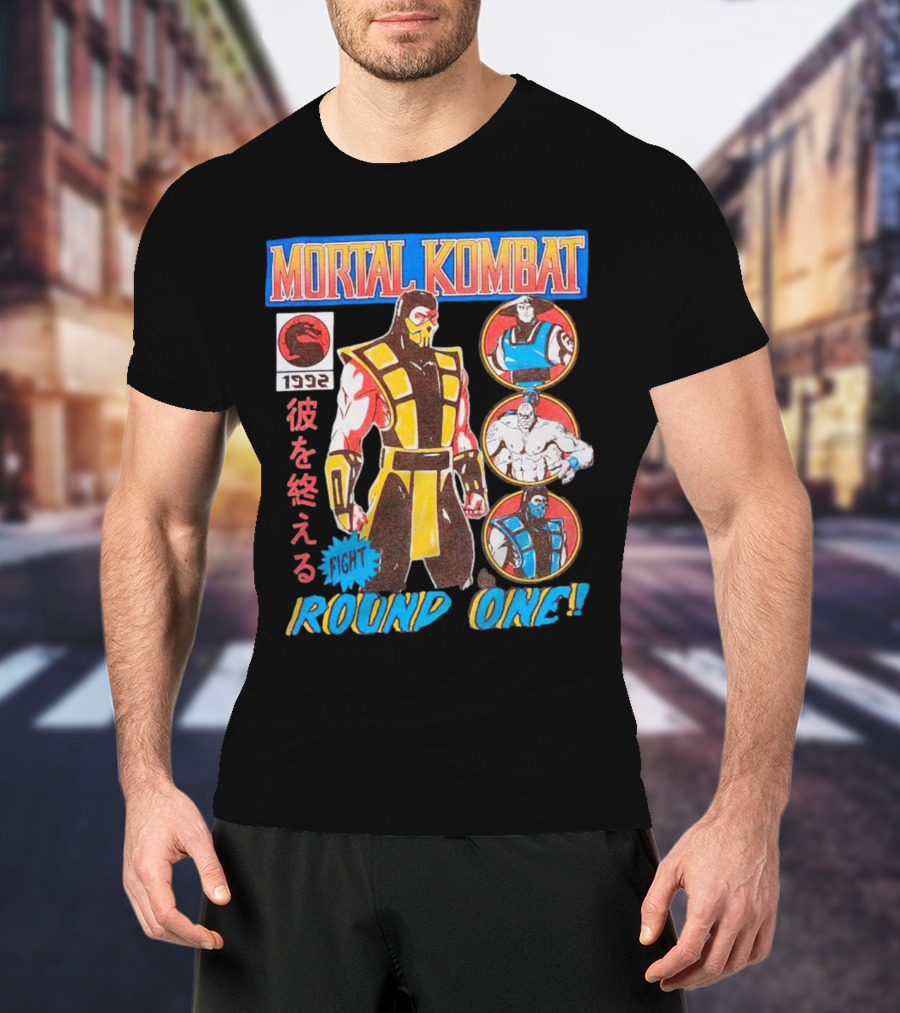 Mortal Kombat 1992 Fight Round One T-Shirt