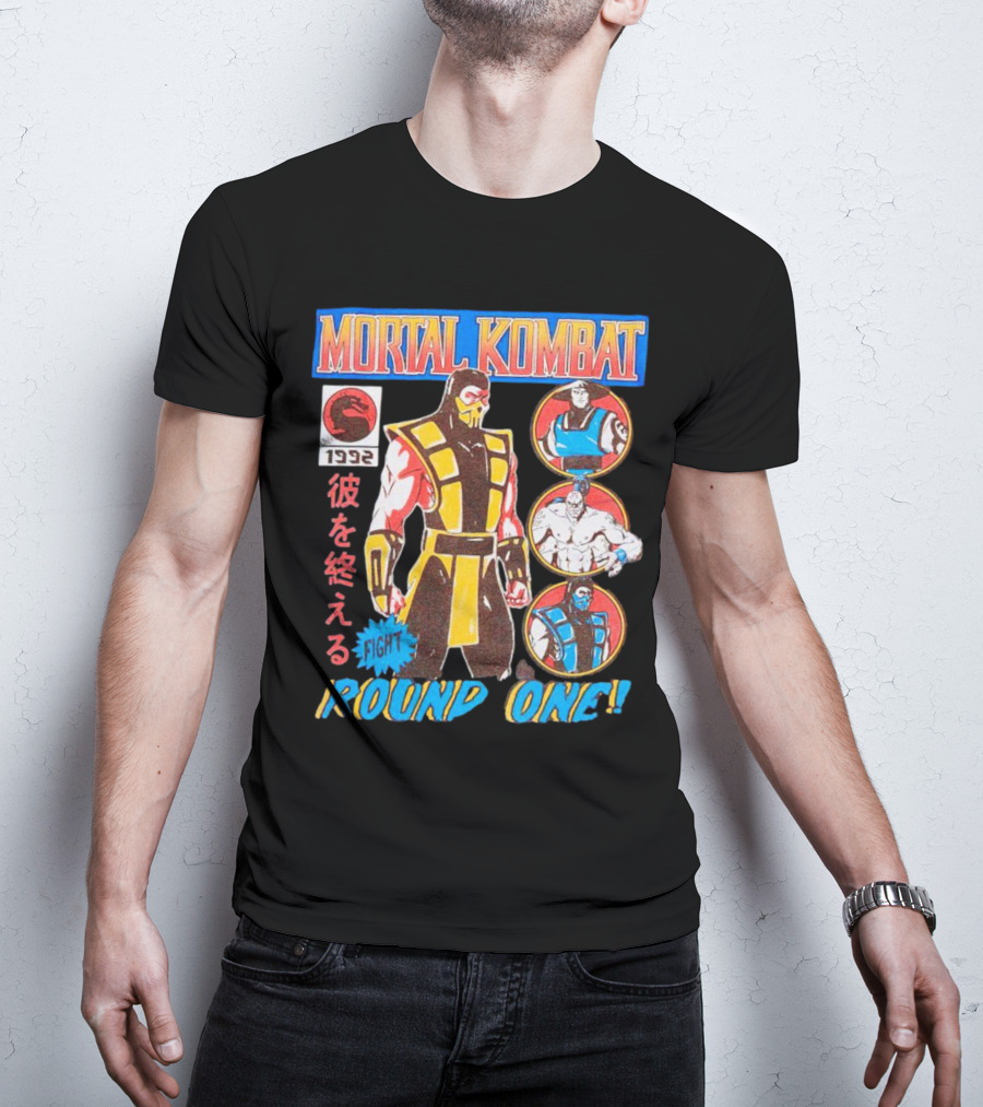 Mortal Kombat 1992 Fight Round One T-Shirt