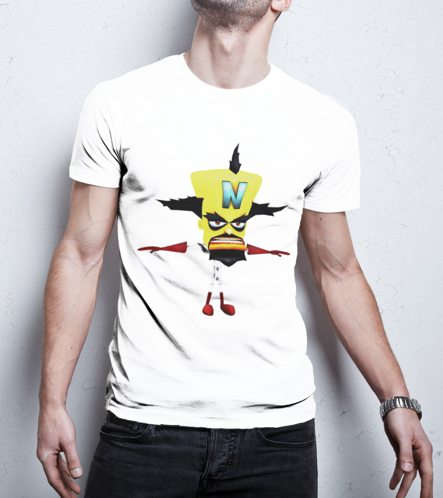 Doctor Neo Cortex Crash Bandicoot Character Villain Gaming T-Shirt