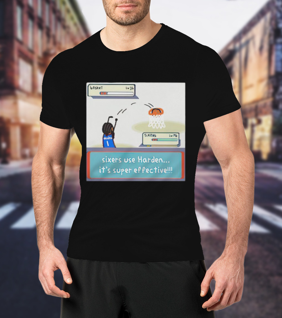 Sixers Use Harden It's Super Effective Basketball Reference T-Shirt