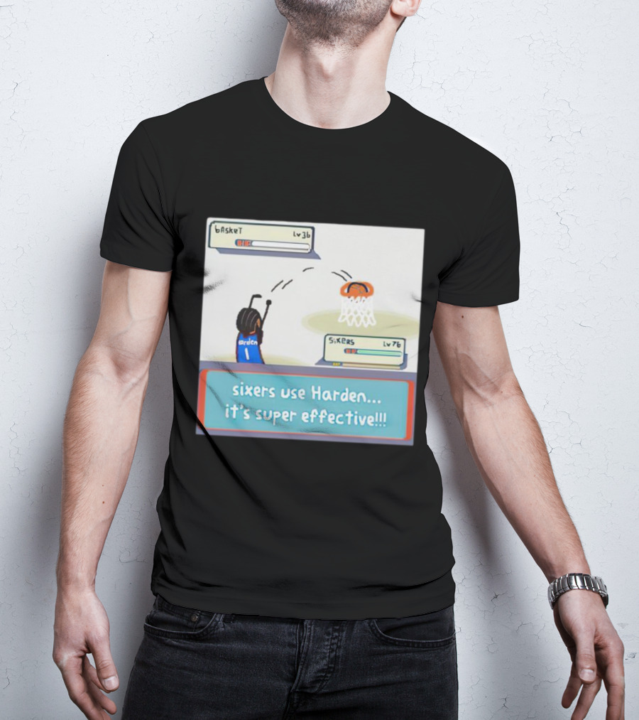 Sixers Use Harden It's Super Effective Basketball Reference T-Shirt