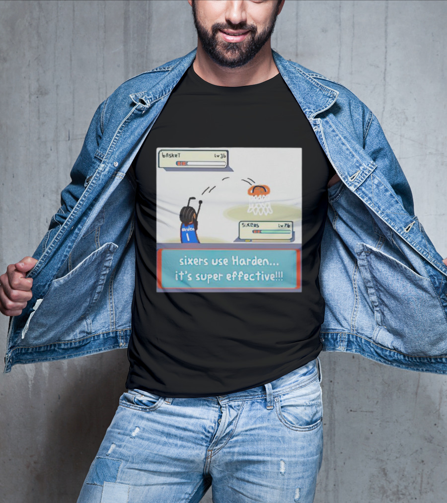 Sixers Use Harden It's Super Effective Basketball Reference T-Shirt