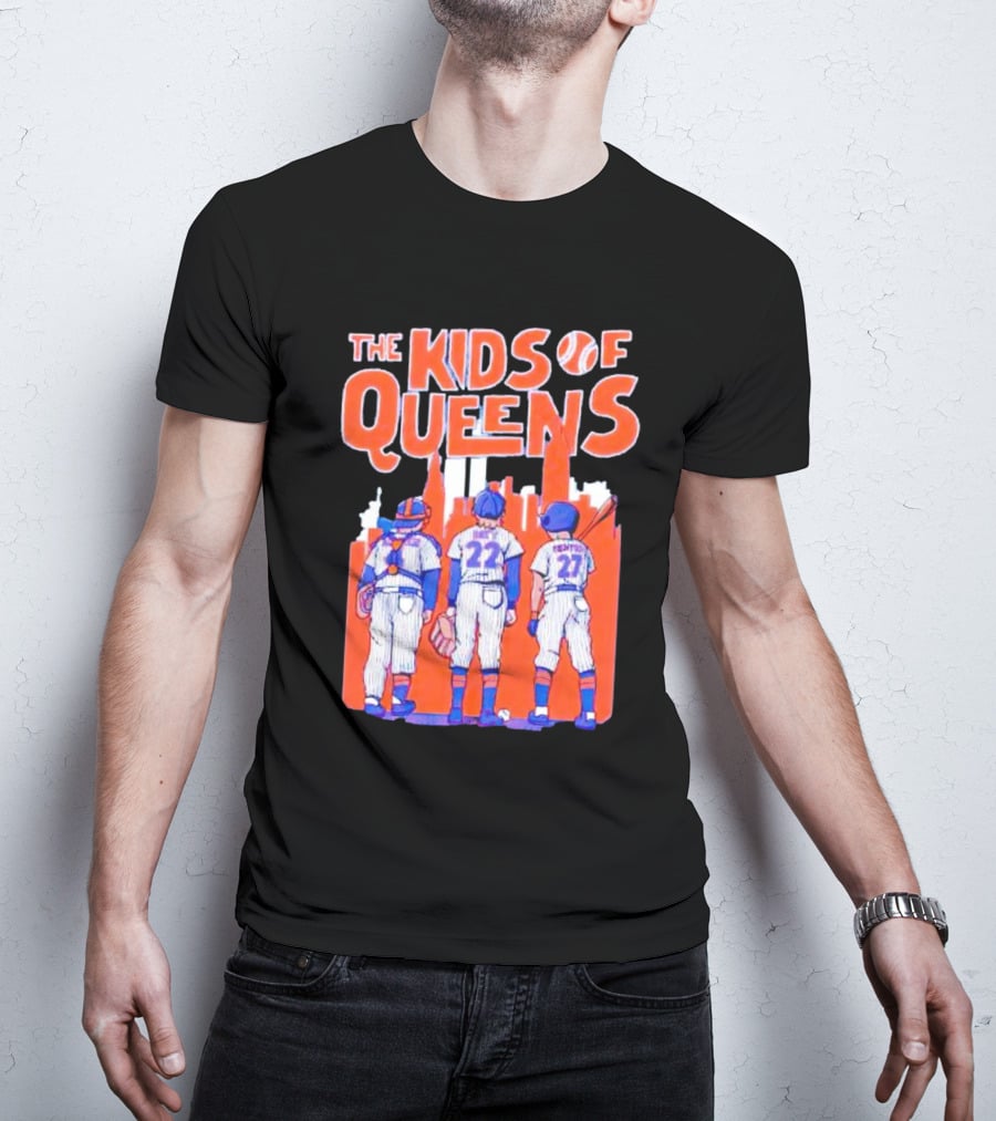 Francisco Alvarez Brett Baty Mark Vientos The Kids Of Queens New York Mets Players T-Shirt