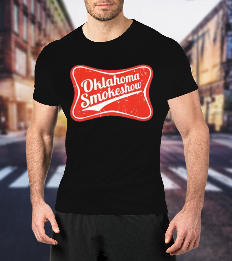 Oklahoma Smokeshow Retro Style Red T-Shirt