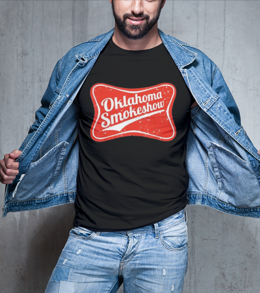Oklahoma Smokeshow Retro Style Red T-Shirt