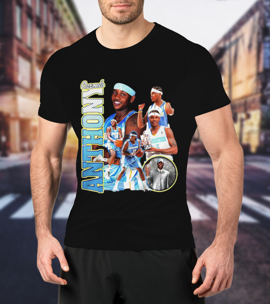 Carmelo Anthony Denver Basketball Legend T-Shirt