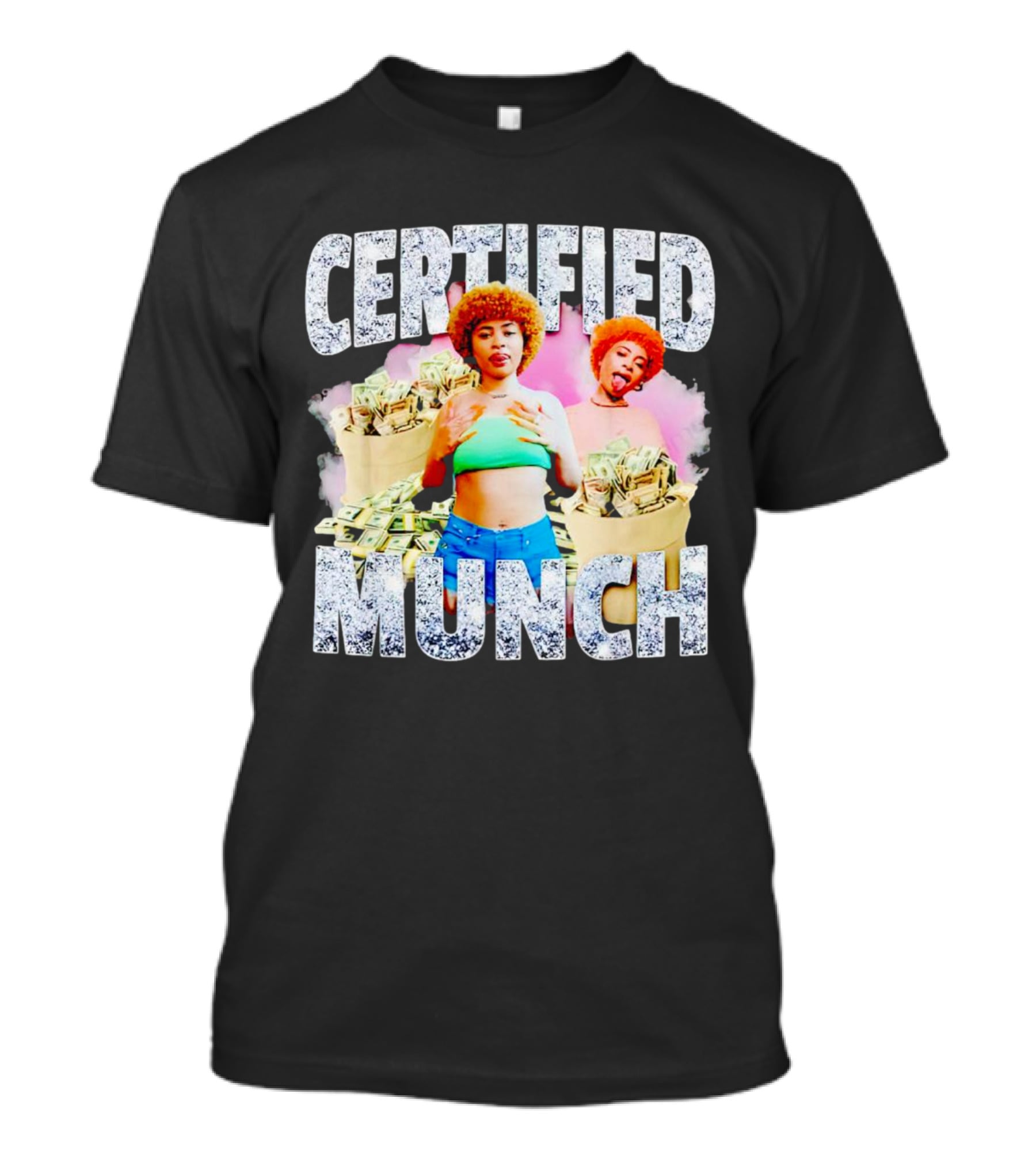 Certified Munch Ice Spice Colorful Money Stacks T-Shirt
