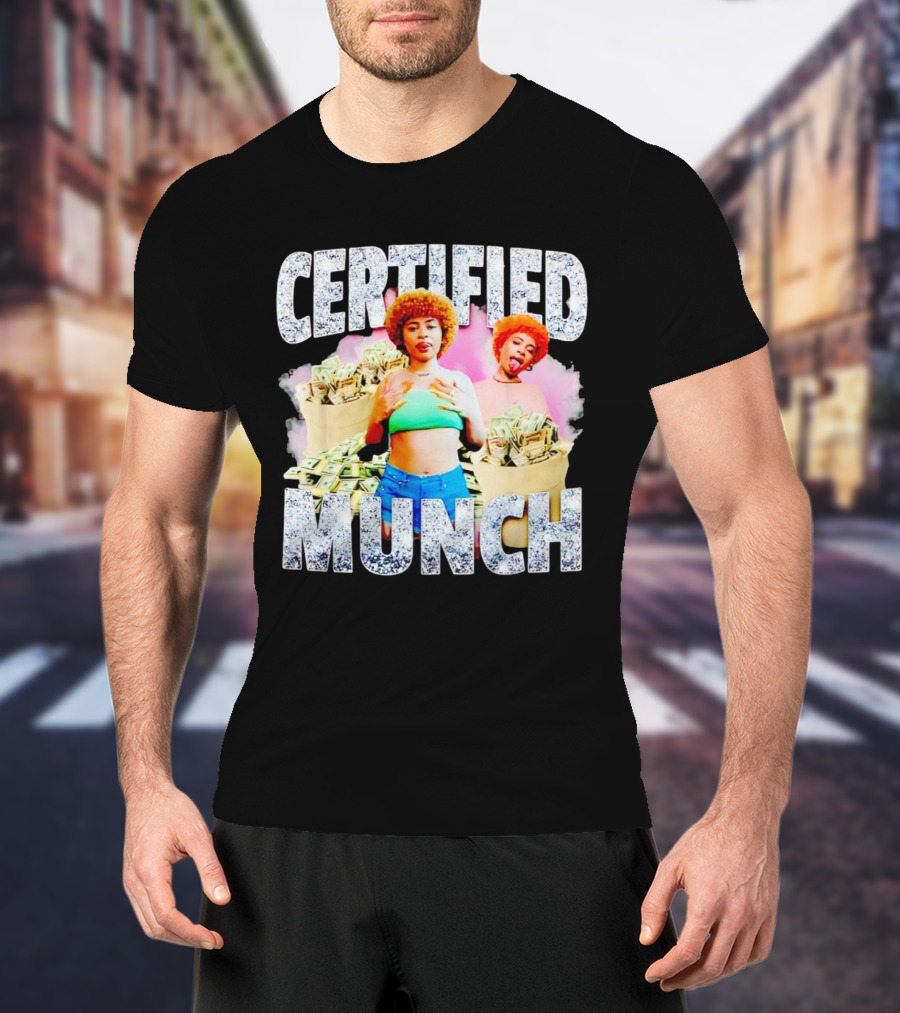 Certified Munch Ice Spice Colorful Money Stacks T-Shirt