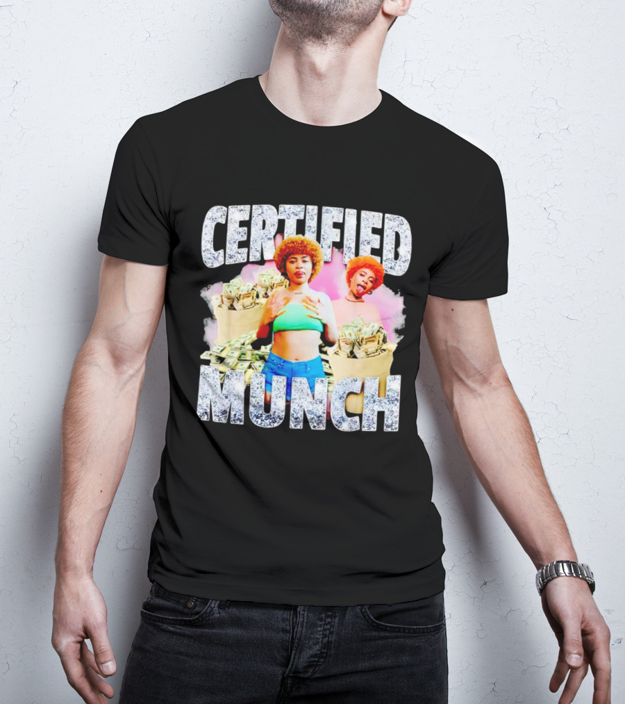 Certified Munch Ice Spice Colorful Money Stacks T-Shirt