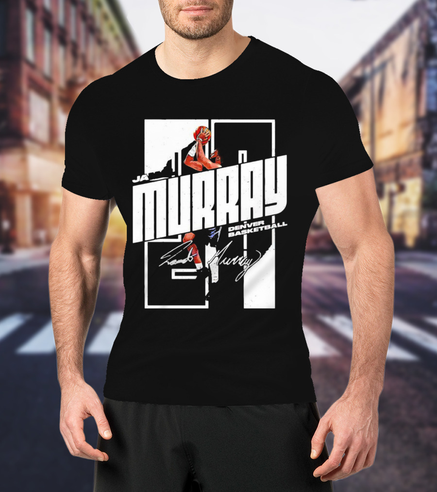Denver Basketball Jamal Murray Signature NBA Player 27 T-Shirt