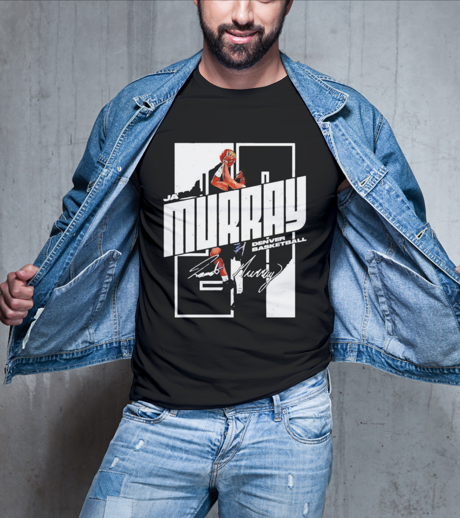 Denver Basketball Jamal Murray Signature NBA Player 27 T-Shirt
