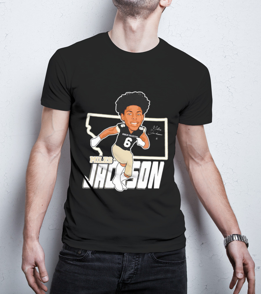 Miles Jackson Bobcat Collective Signature Montana State Bobcats T-Shirt