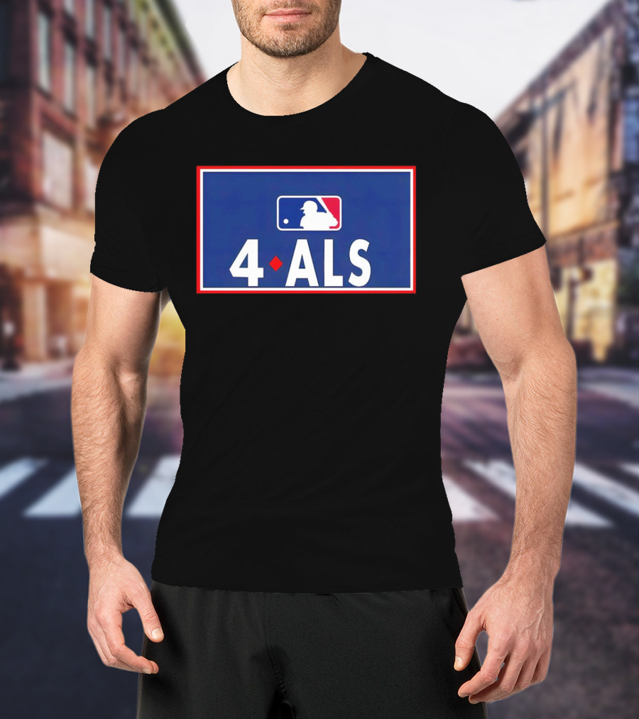MLB 4 ALS Logo Baseball Diamond T-Shirt