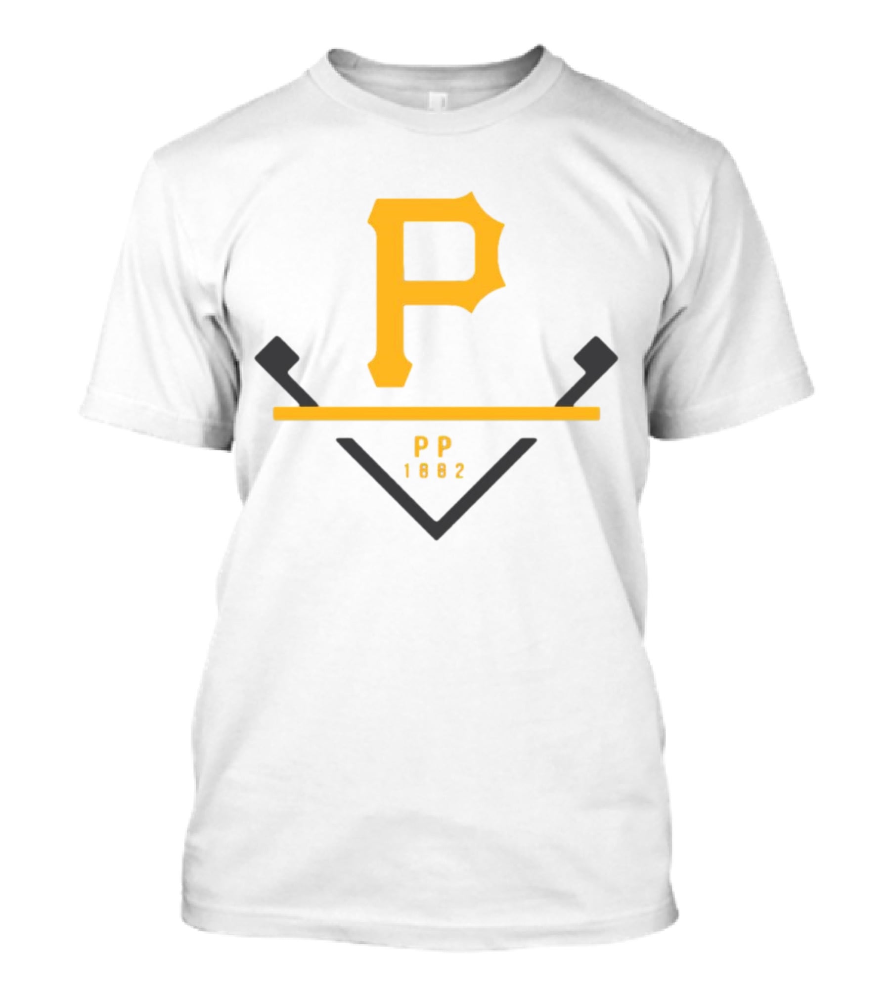 Pittsburgh Pirates P PP 1882 Baseball T-Shirt
