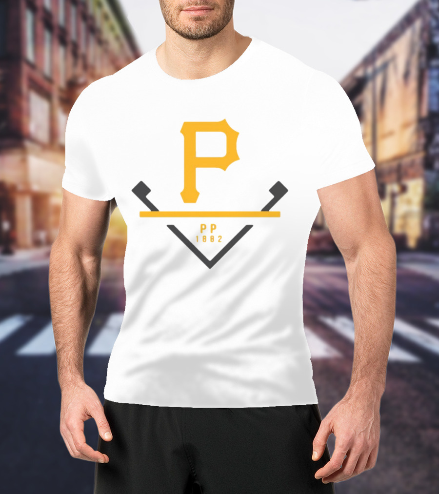 Pittsburgh Pirates P PP 1882 Baseball T-Shirt