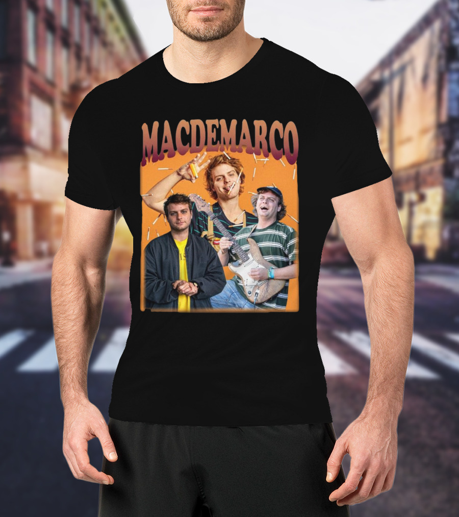 Mac Demarco Cigarette Portrait Trio T-Shirt