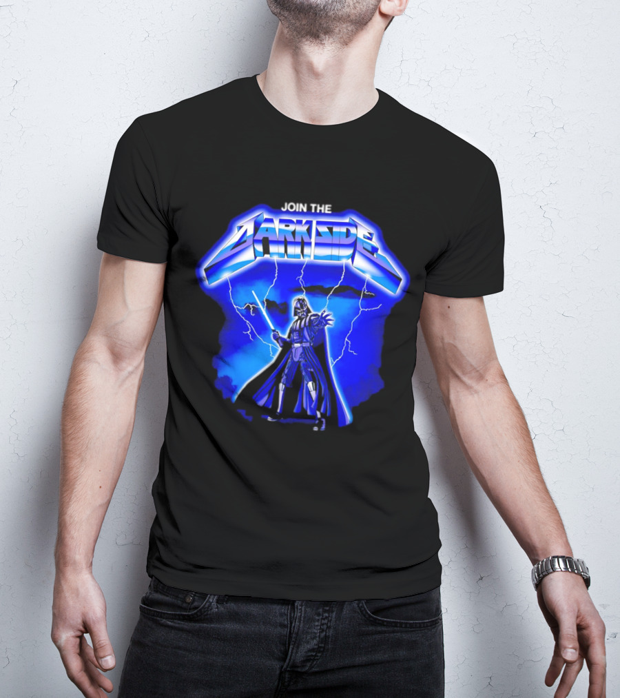 Join The Dark Side Darth Vader Lightning Star Wars T-Shirt