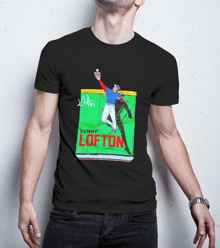 Kenny Lofton Signature Catch Baseball T-Shirt