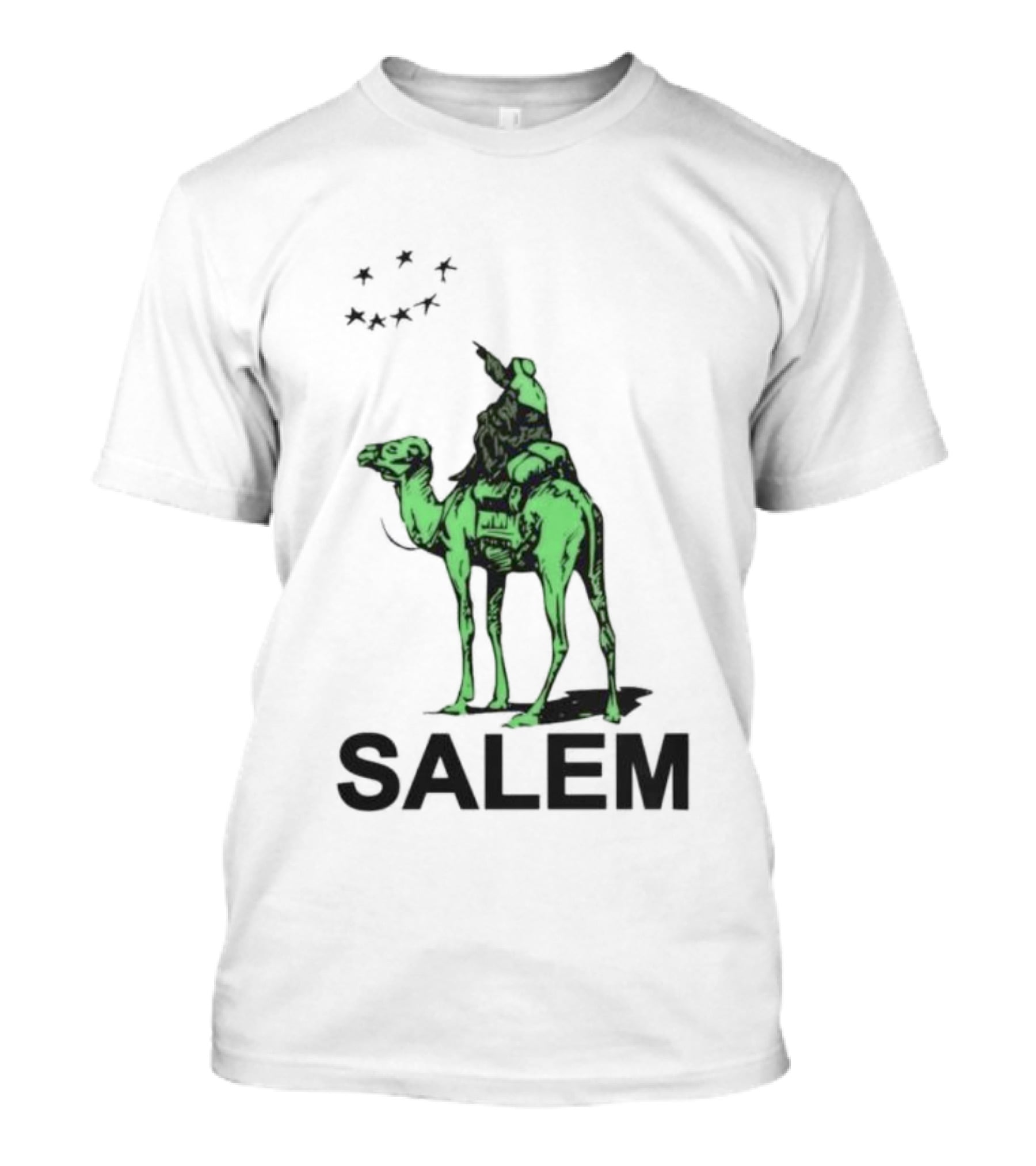 Salem Silkroad Camel And Stars In Green T-Shirt