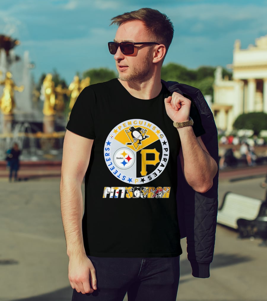 Pittsburgh Steelers Penguins Pirates Pittsburgh Sports T-Shirt