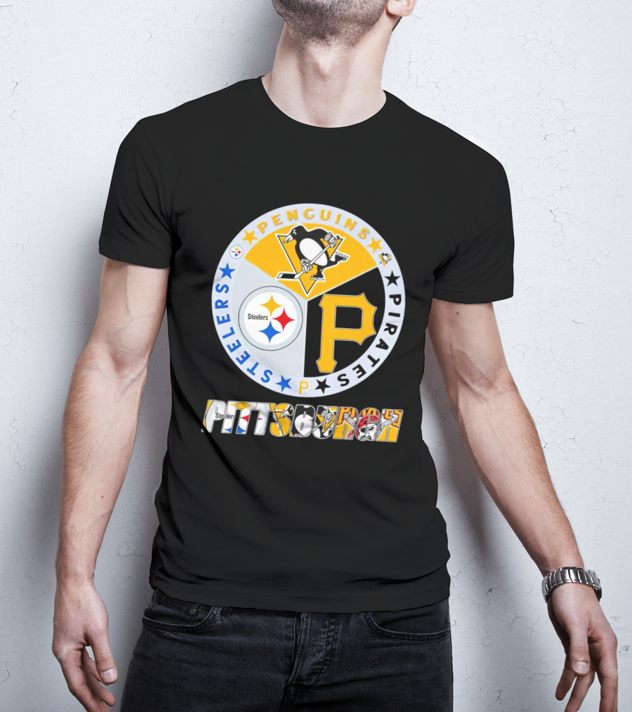 Pittsburgh Steelers Penguins Pirates Pittsburgh Sports T-Shirt
