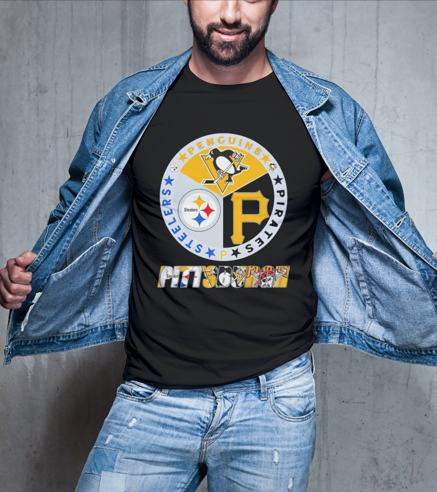 Pittsburgh Steelers Penguins Pirates Pittsburgh Sports T-Shirt