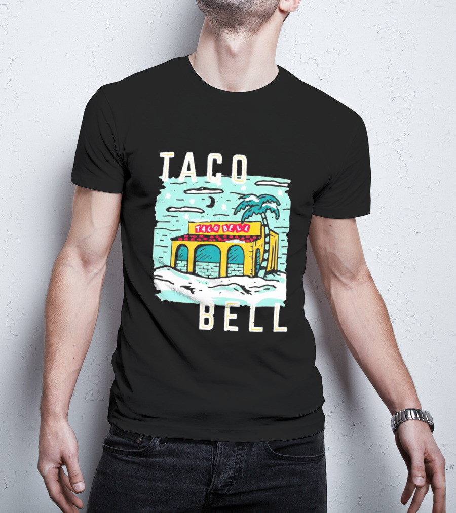 Taco Bell Numero Uno Palm Tree Retro Landscape T-Shirt