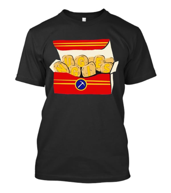 Denver Nuggets Chicken Nuggets Box With Basketball T-Shirt