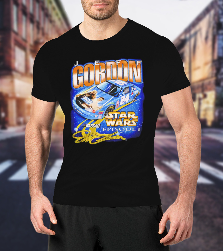 Jeff Gordon NASCAR Star Wars Episode I Racing Car 24 T-Shirt