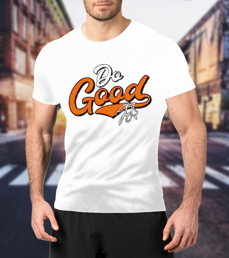 Joe Burrow Do Good Signature Orange Script T-Shirt