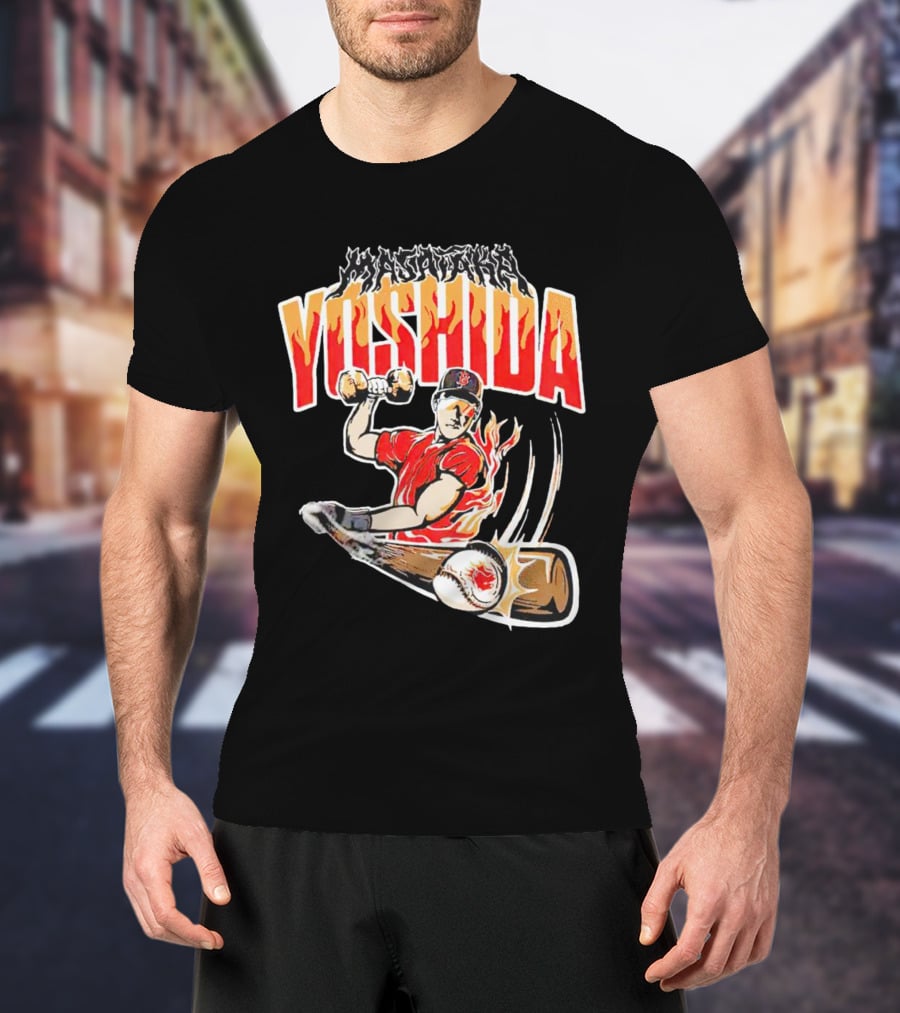 Masataka Yoshida Baseball Fireball Swinging Athlete T-Shirt