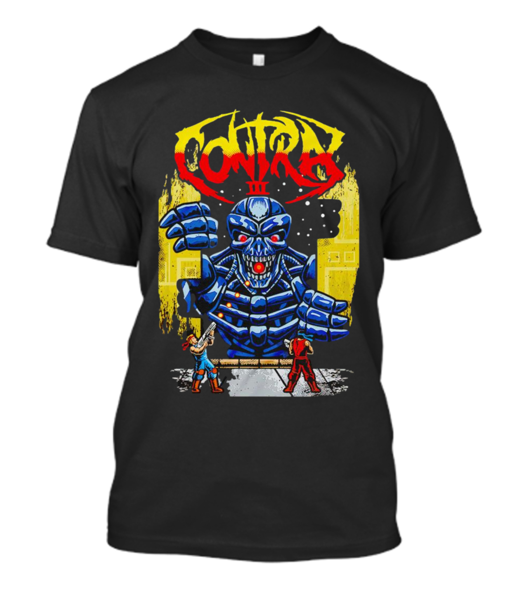 Contra III Robo Corpse Battle Boss Retro Gaming T-Shirt