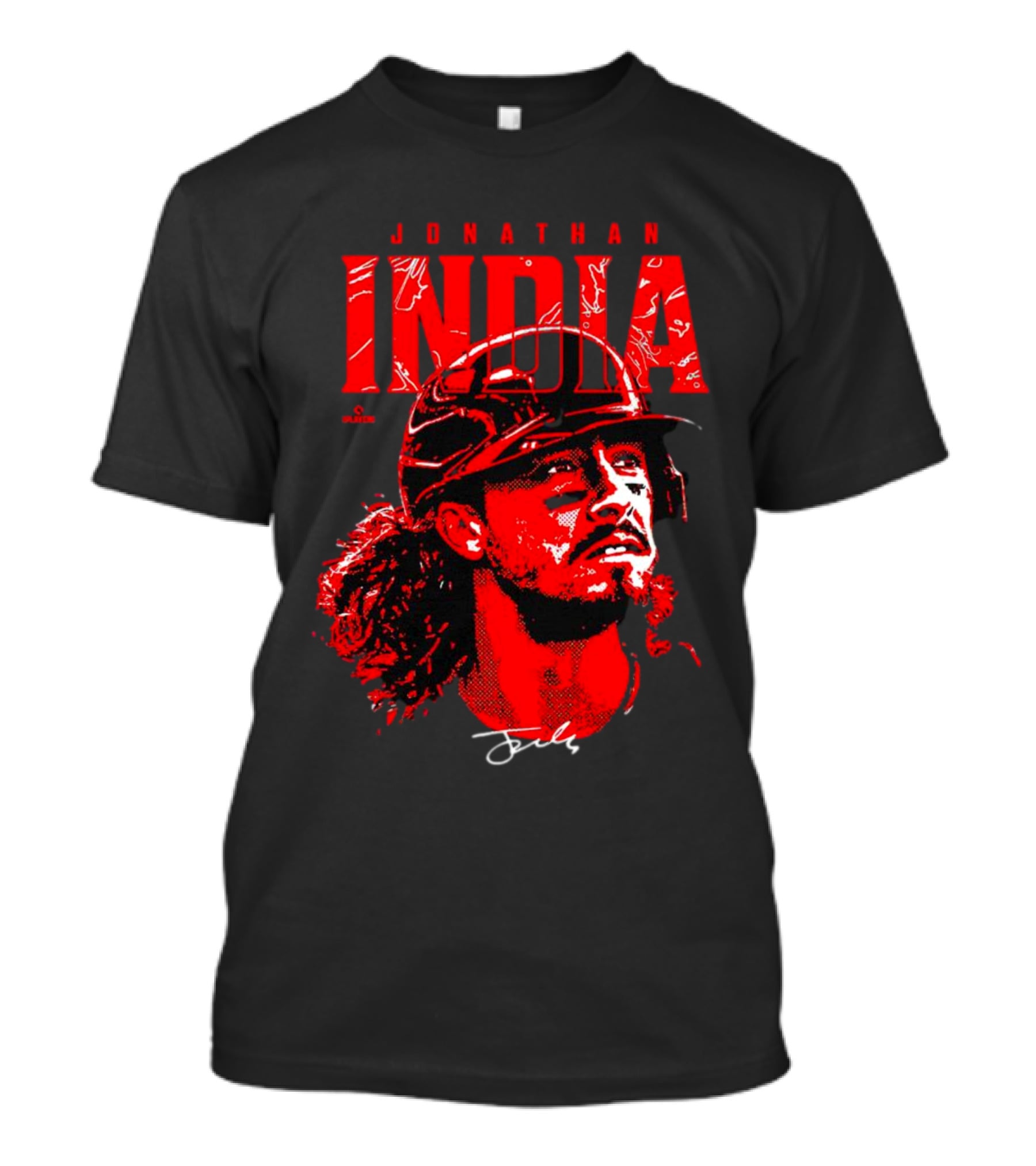 Jonathan India Cincinnati Reds Signature Face T-Shirt