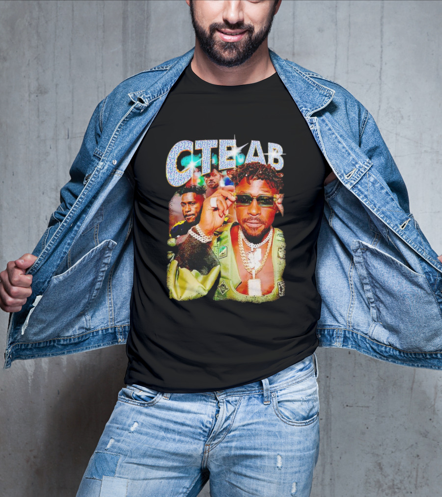 CTE AB Antonio Brown Vibrant Portrait With Sunglasses And Jewelry T-Shirt