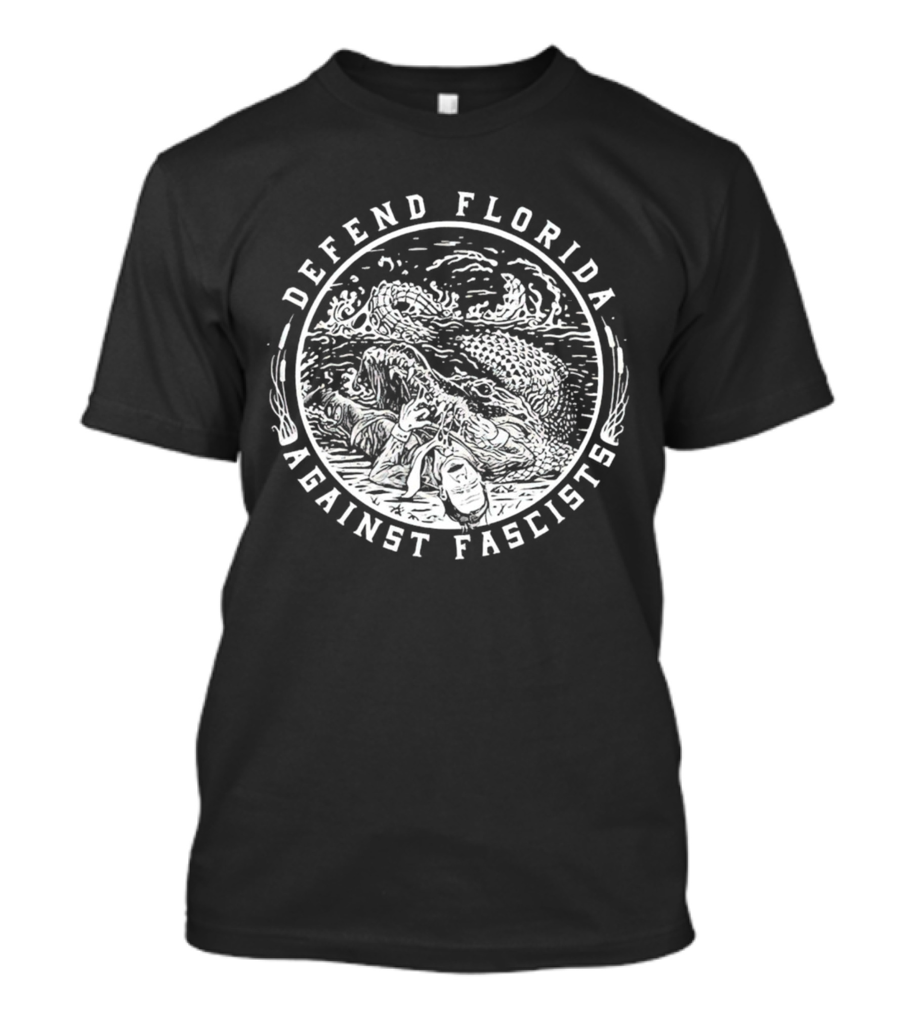 Defend Florida Against Fascists Alligator T-Shirt