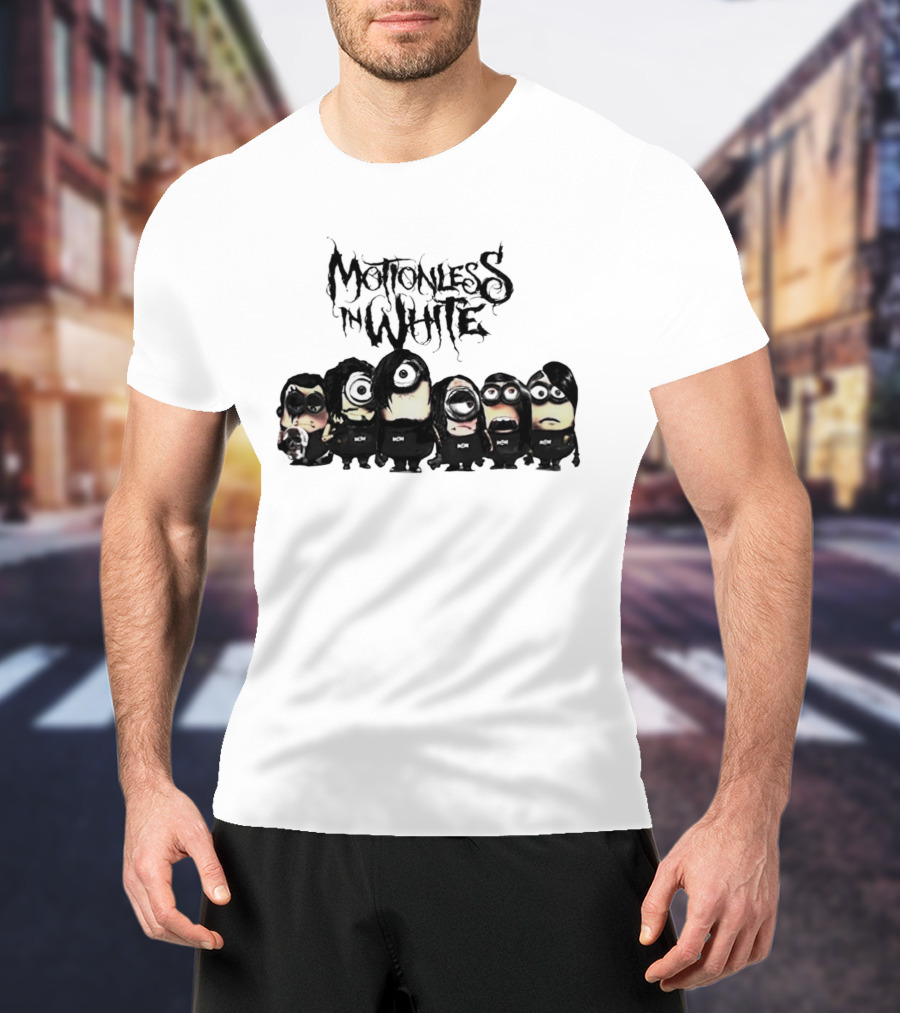 Motionless In White Minions Fiery Dark Character Ensemble T-Shirt