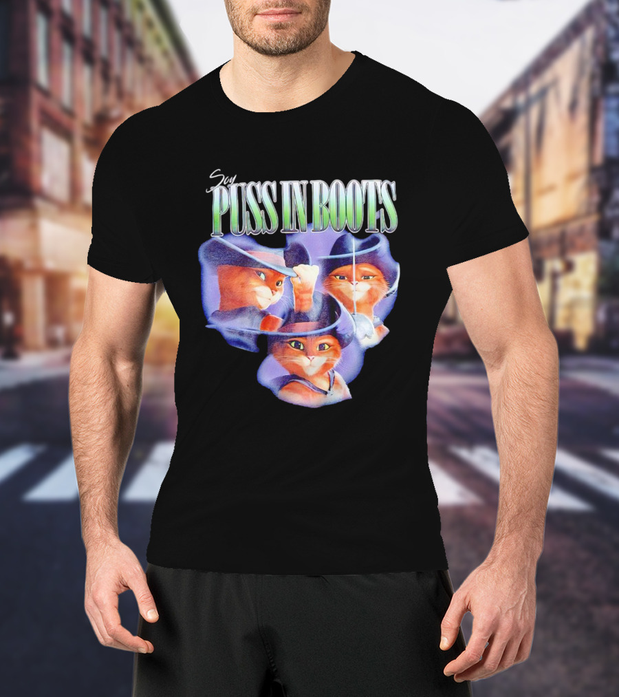 Soy Puss In Boots Trio With Hats And Sword T-Shirt