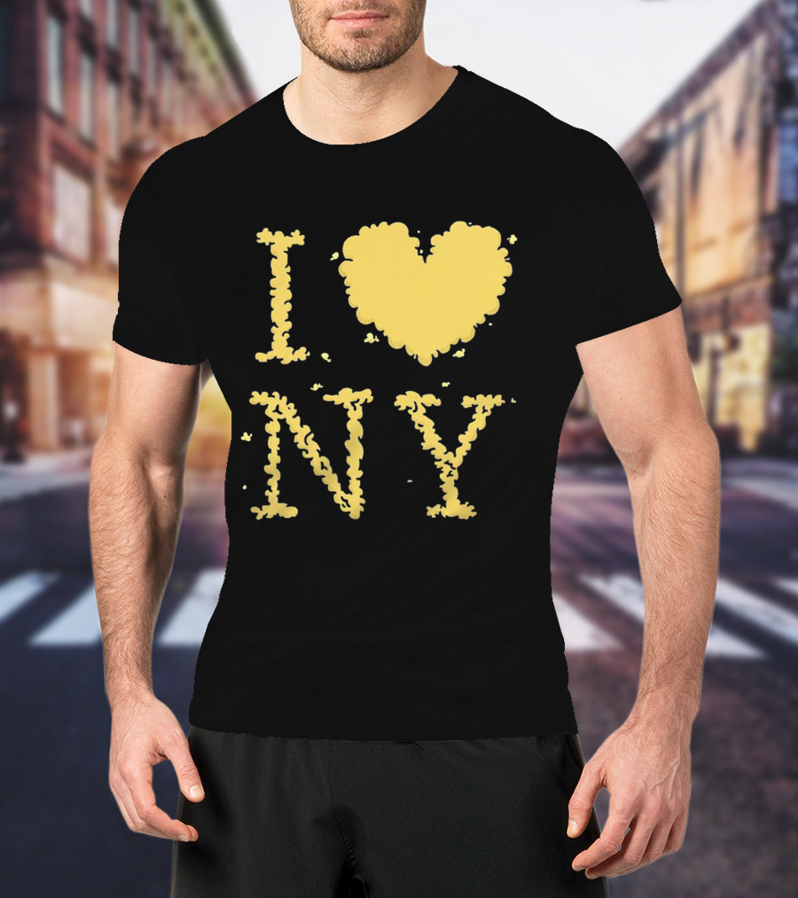 I Love NY Smoke Edition Puff Lettering T-Shirt
