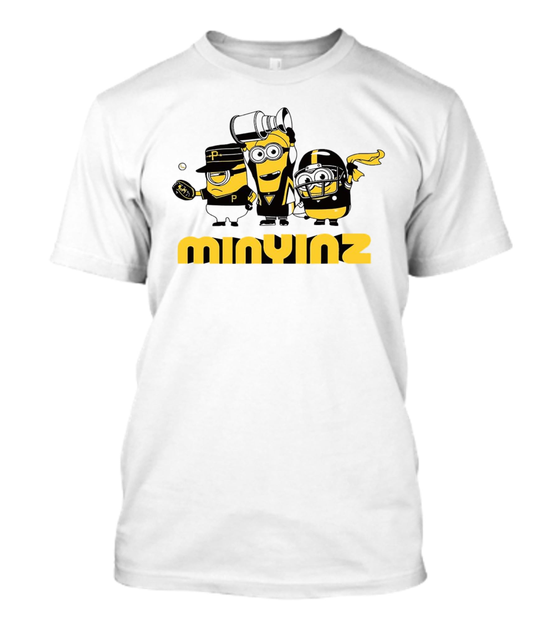 Minions Mini Yinz Pittsburgh Sports Jeff D. Lowe T-Shirt
