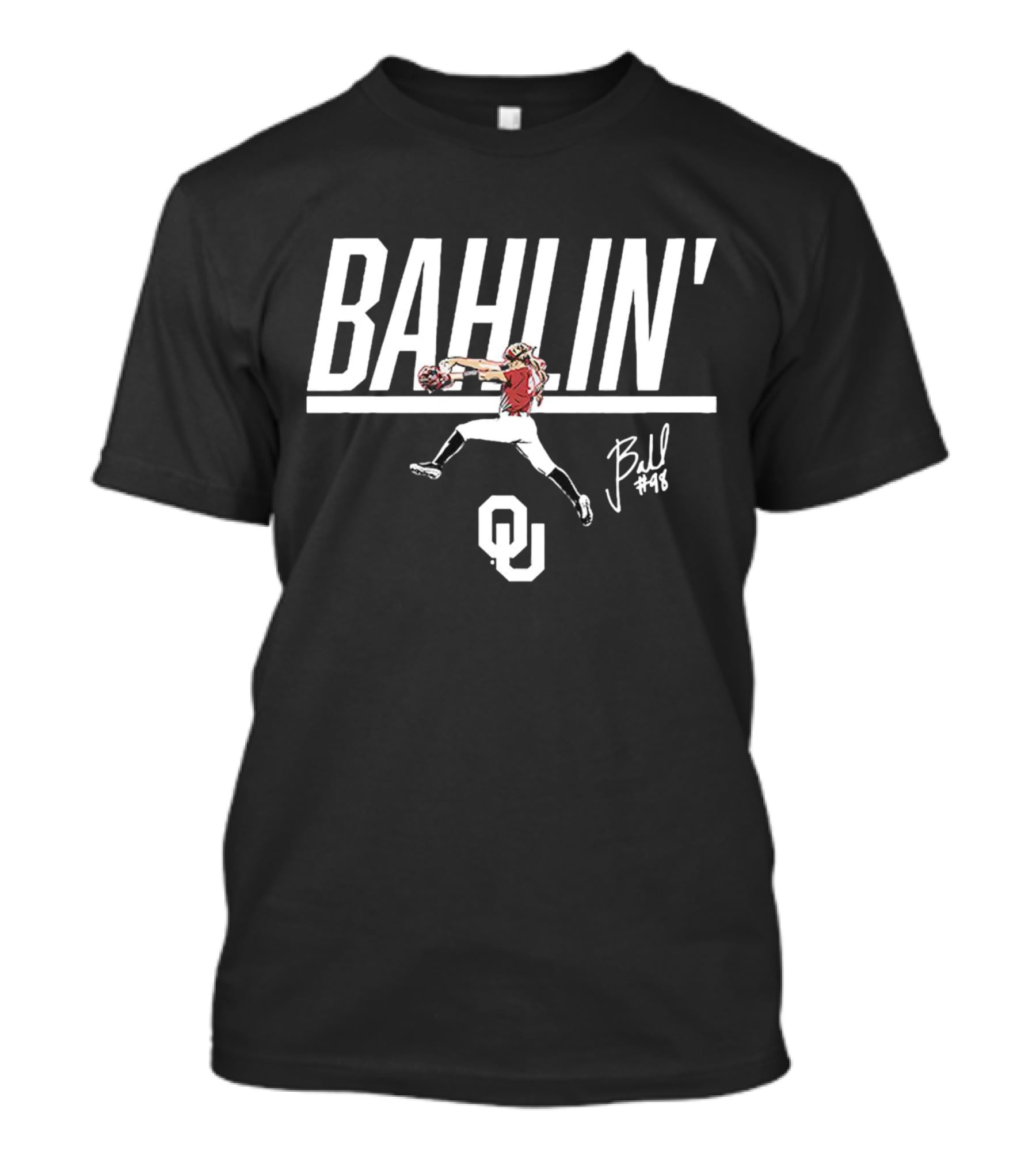 Bahlin' Jordy Bahl #98 Oklahoma Sooners Women's Softball T-Shirt