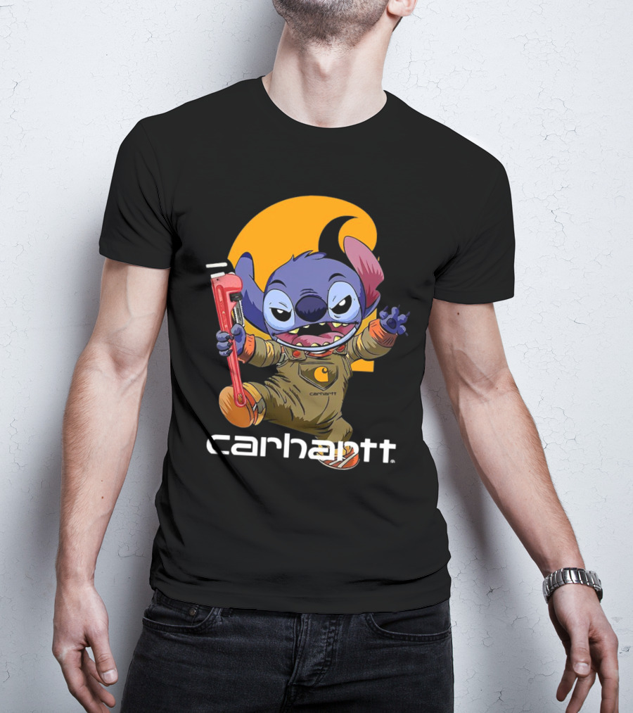 Stitch Carhartt Work In Progress Logo Crossover T-Shirt