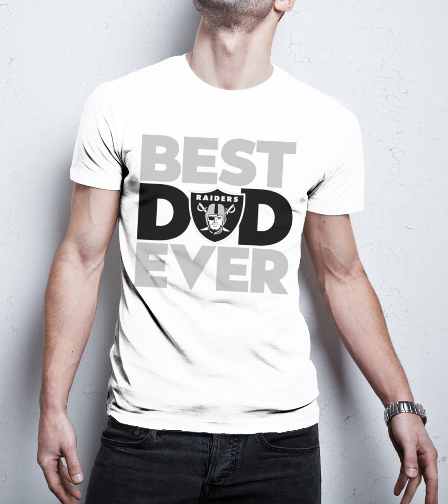 Best Dad Ever Raiders NFL Las Vegas T-Shirt